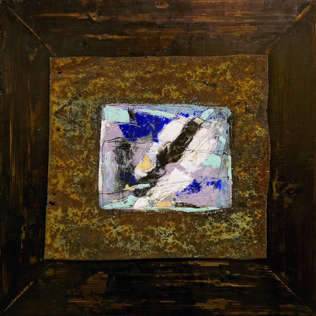 December, 30x30cm, encaustic, 2018