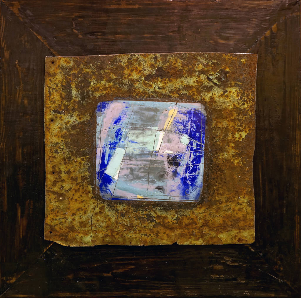 April, 30x30cm, encaustic, 2018