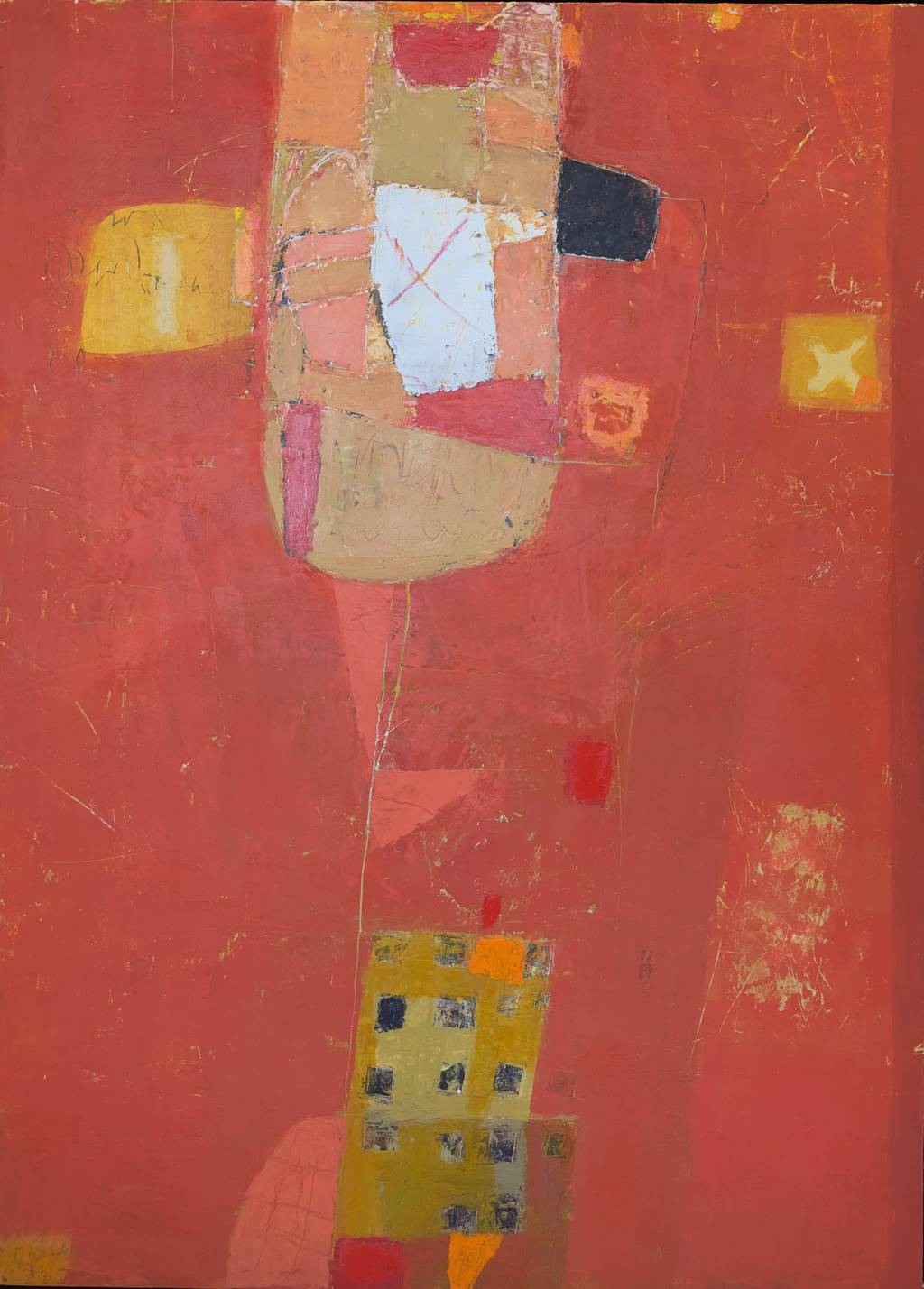 A Fairytale with a Happy Ending, 100x70cm., cold wax, 2026