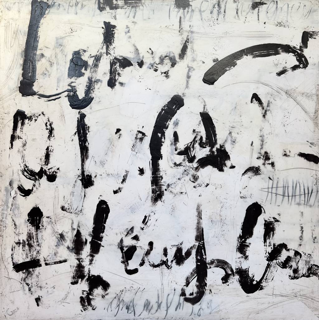 A Forgotten Promise, 75x75cm., encaustic, 2026