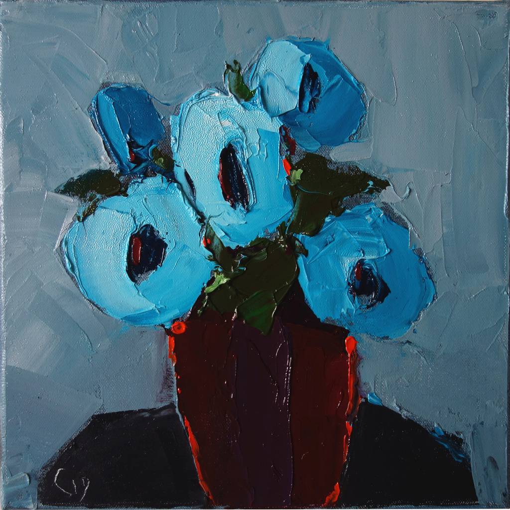 Nocturne, 25x25cm, oil on canvas, 2019