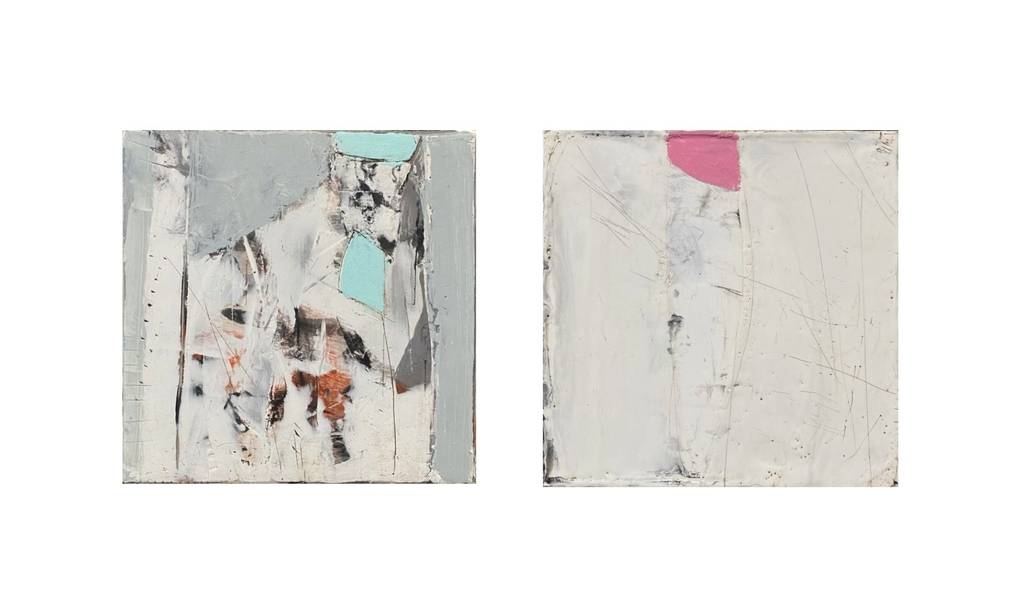 From the "Signs of Attention" Series, 20x20cm., encaustic, 2026