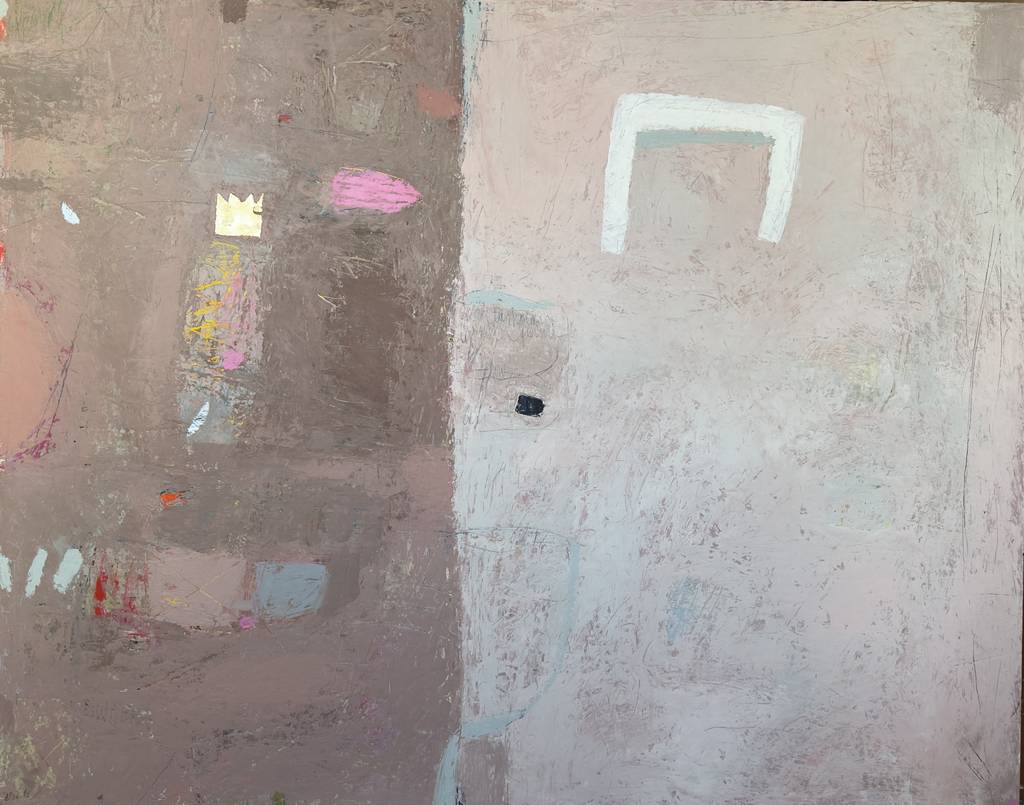 Half a Kingdom for a Horse, 110x140cm., cold wax, 2026