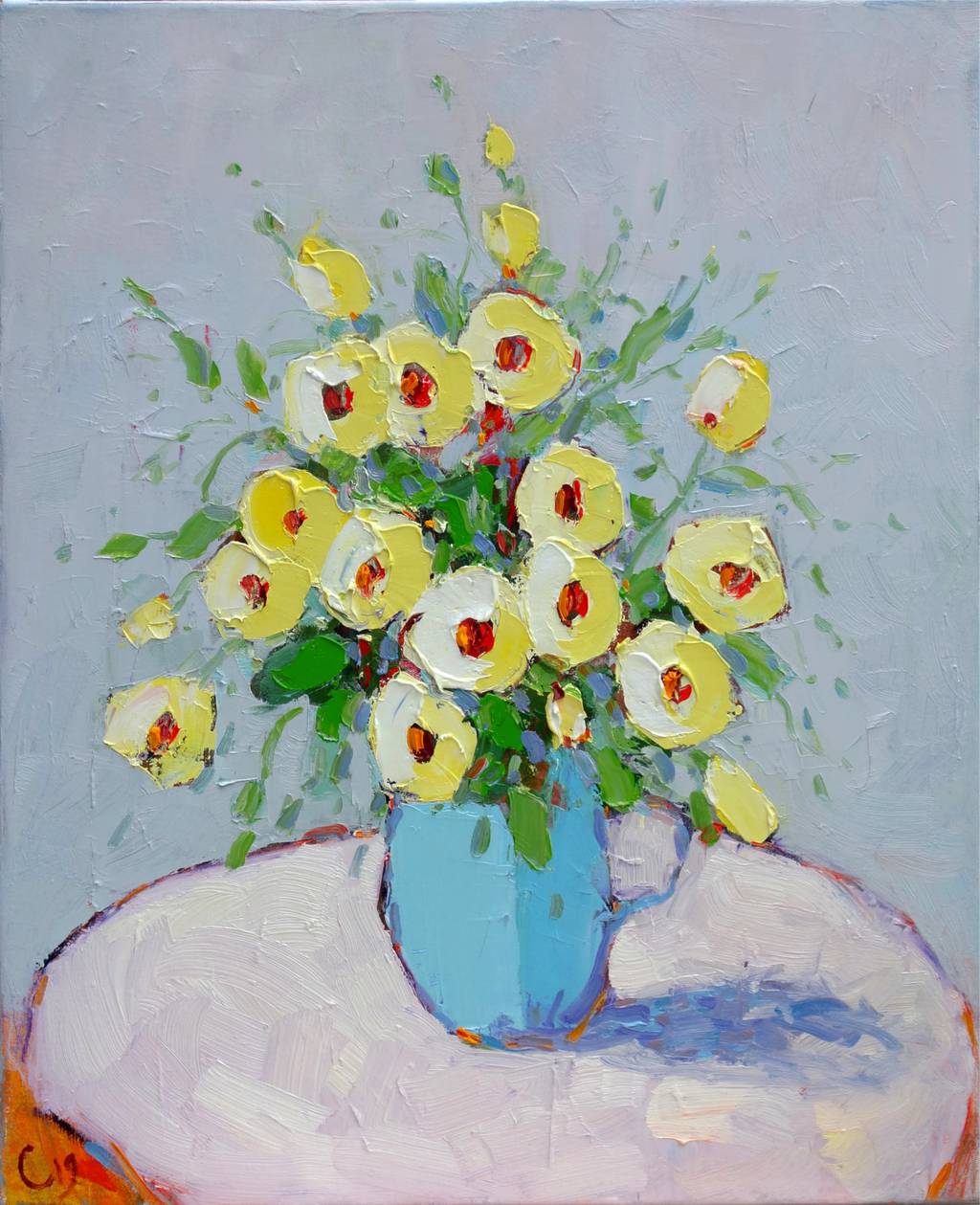 Morning Bouquet, 76x61cm., oil on canvas, 2019