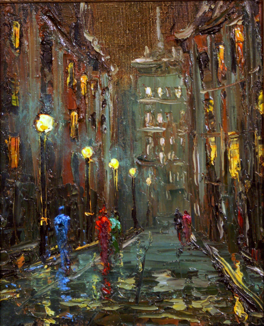 Night City, 40x30cm, oil on canvas, 2017