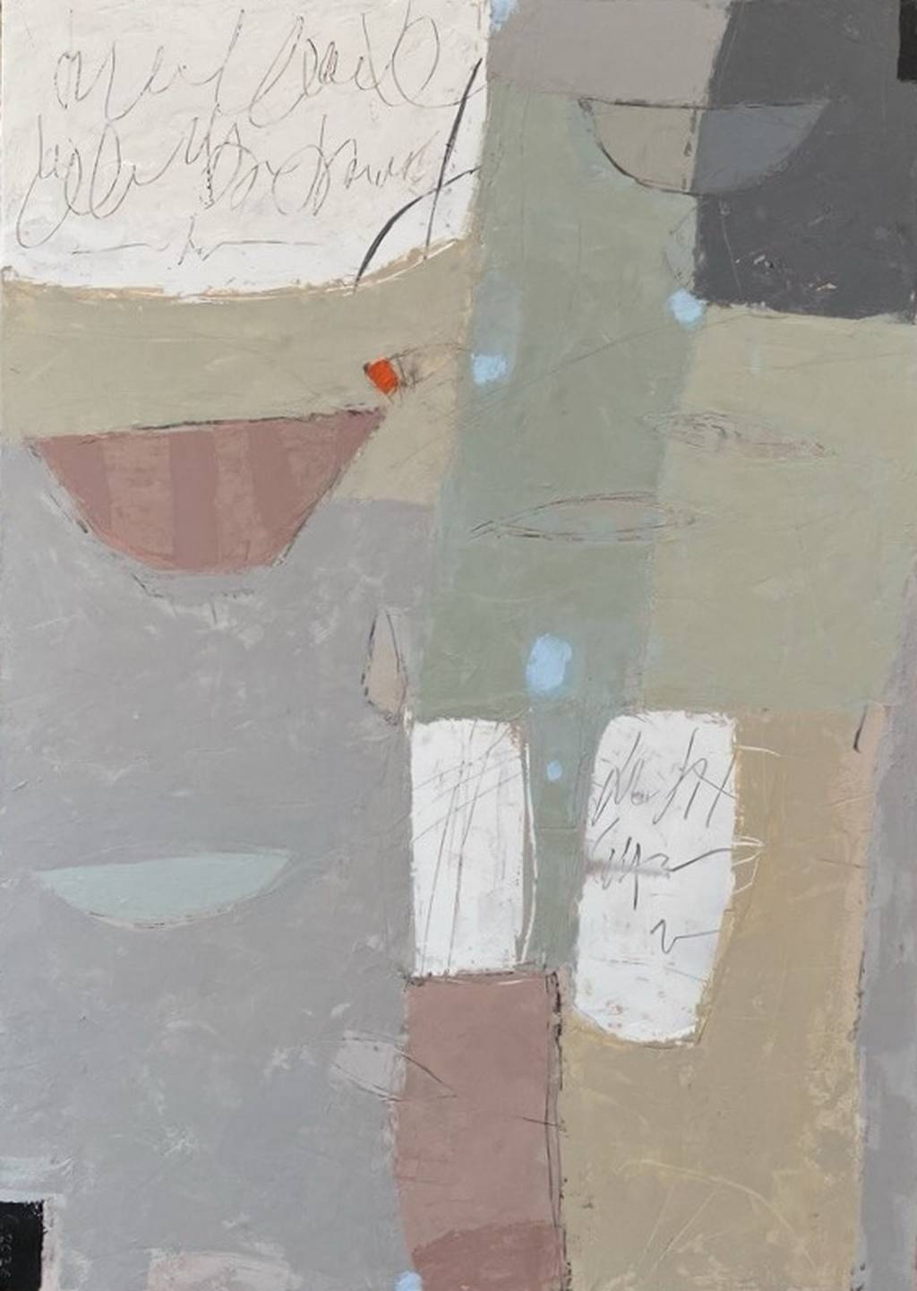 Ships in Captivity, 70x50cm., cold wax, encaustic, 2026