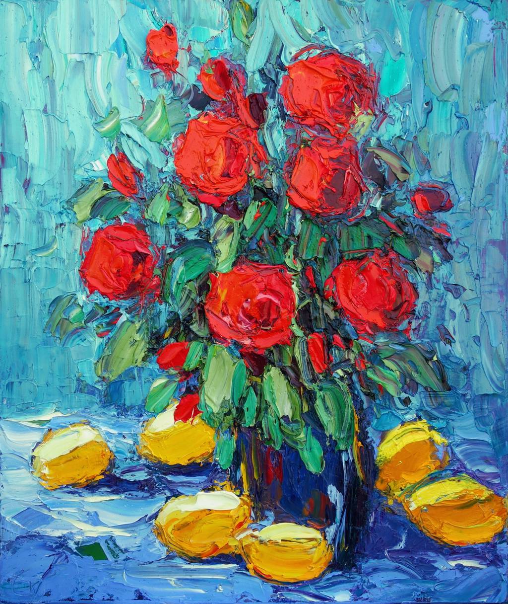 Still Life with Lemons 2, 60x50cm, oil on canvas, 2019