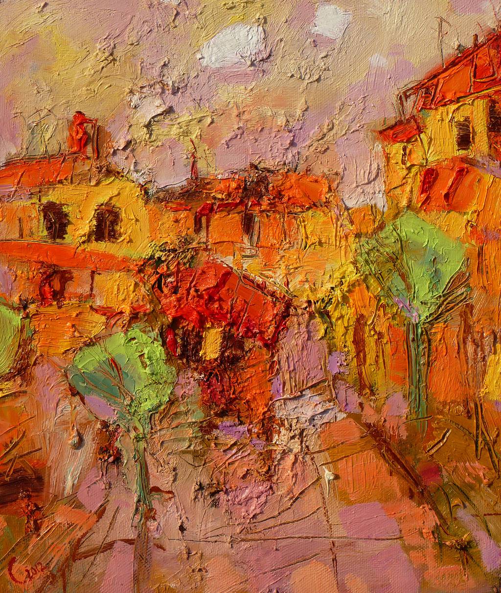 Summer in the City, 61x51cm., oil on canvas, 2015