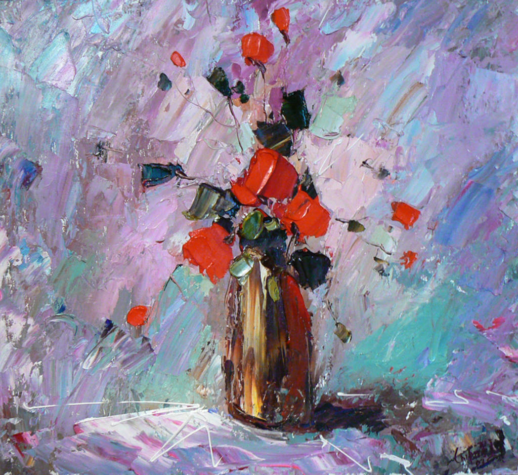Spring Mood, 60x55cm, oil on canvas, 2012