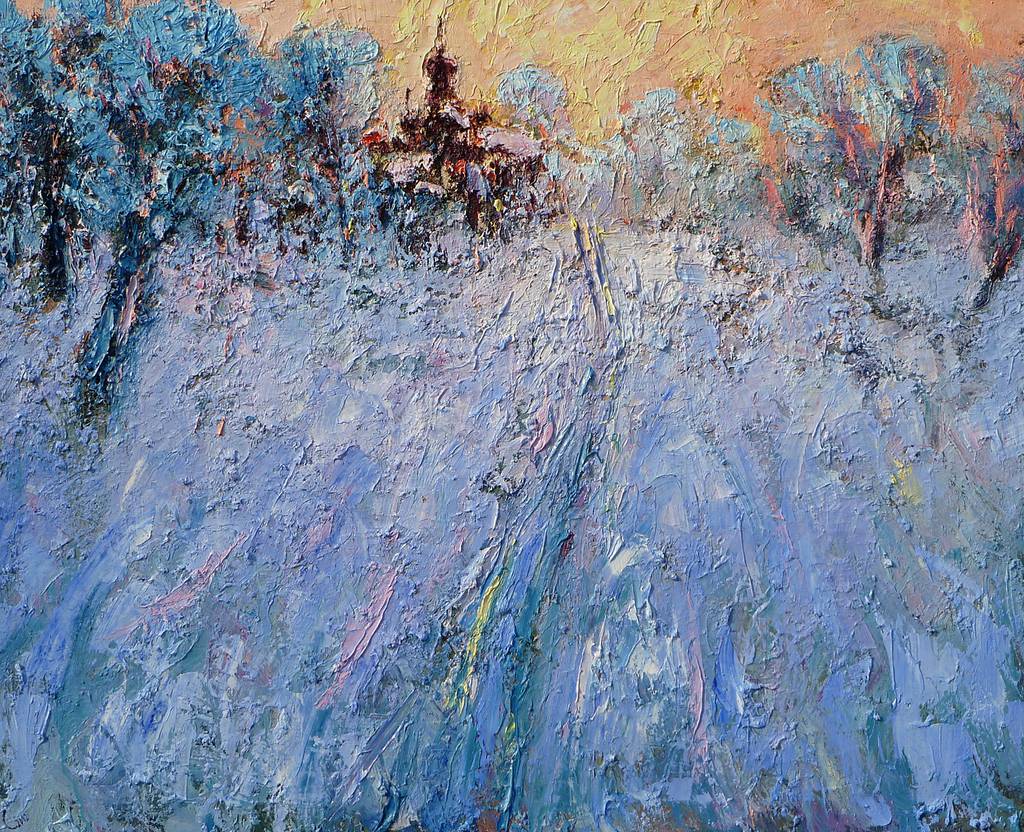 Winter Road, 130x106cm., oil on canvas, 2010