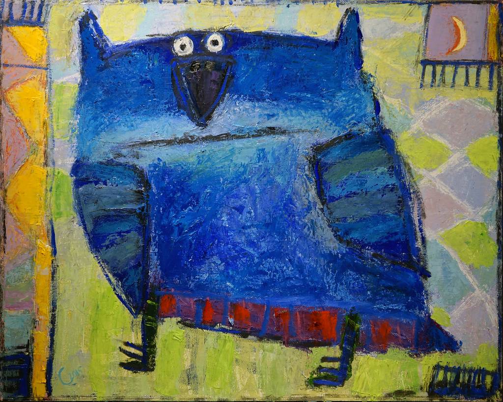 Owl, 80x100cm., oil on canvas, 2015