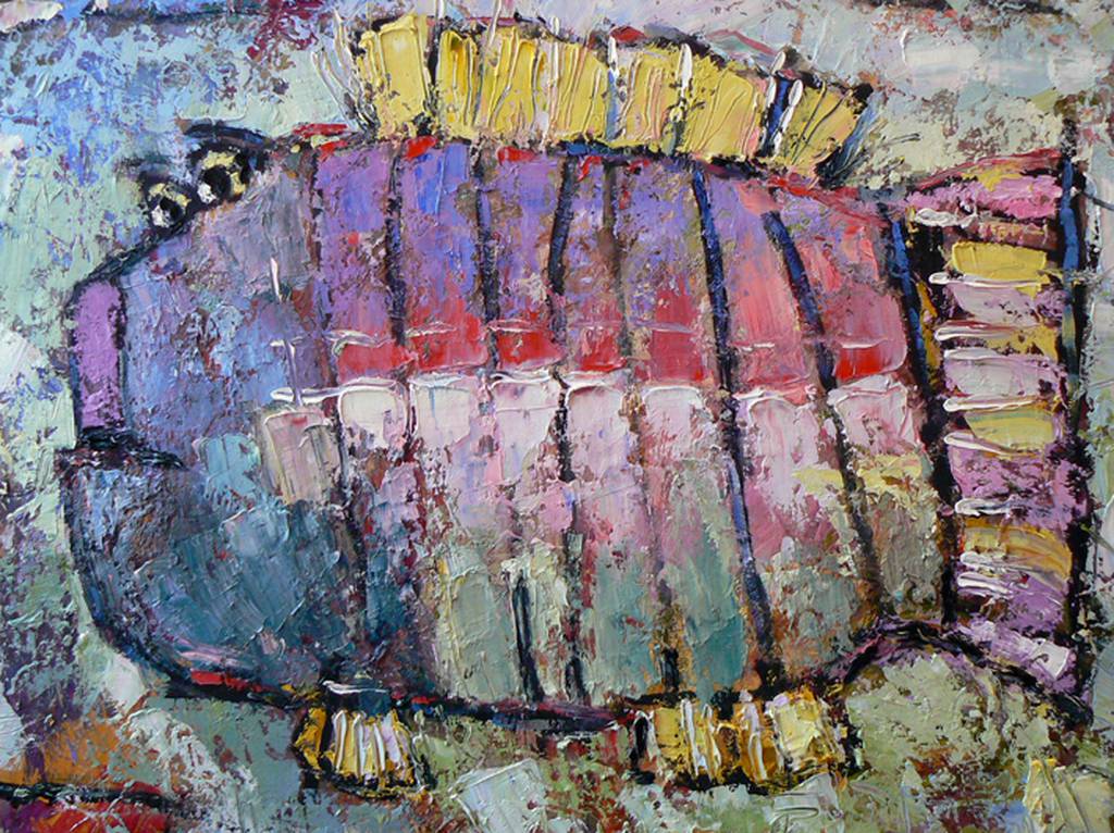 Fish, 40x50cm., oil on canvas, 2015