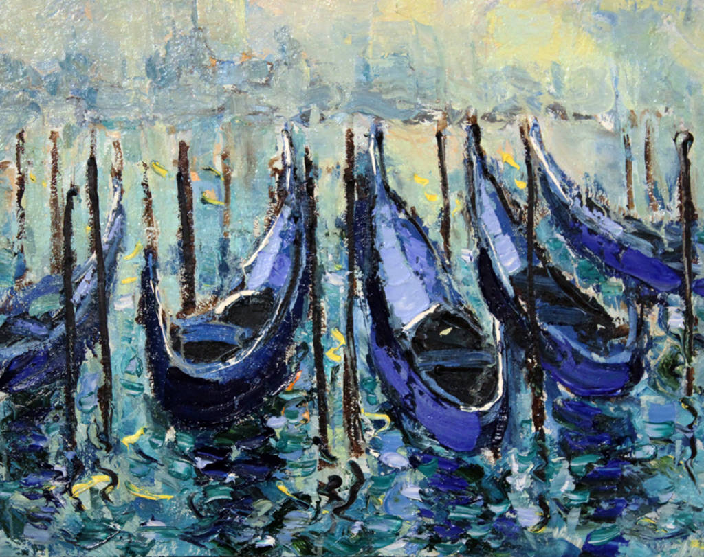 Boats, 80x60cm, oil on canvas, 2012