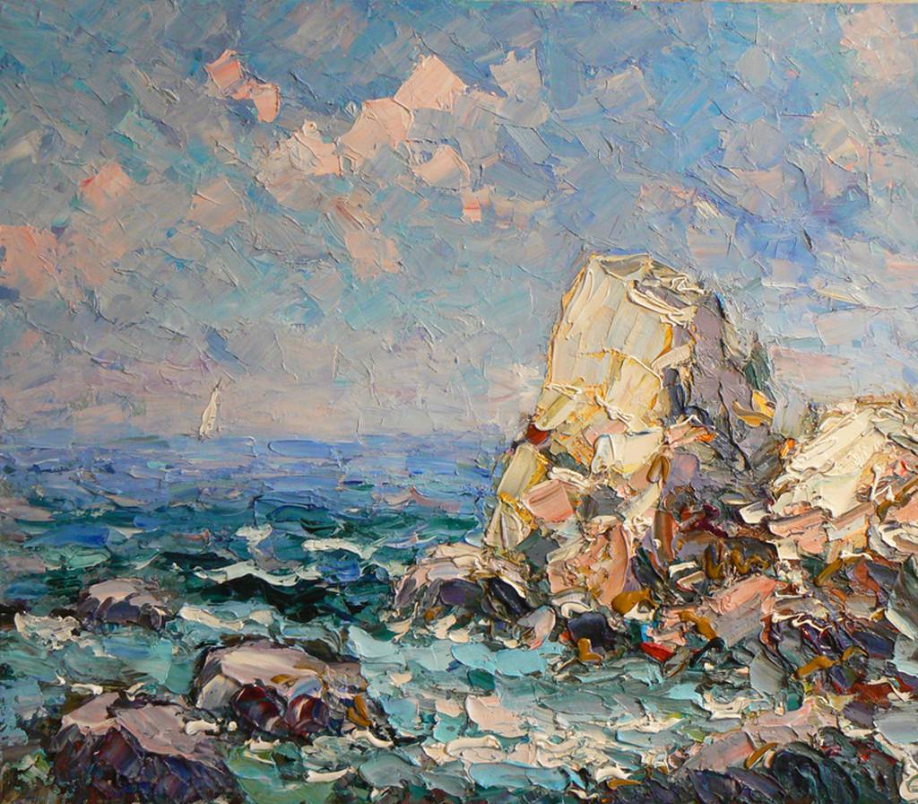 The Music of the Rocks, 80x70cm., oil on canvas, 2011