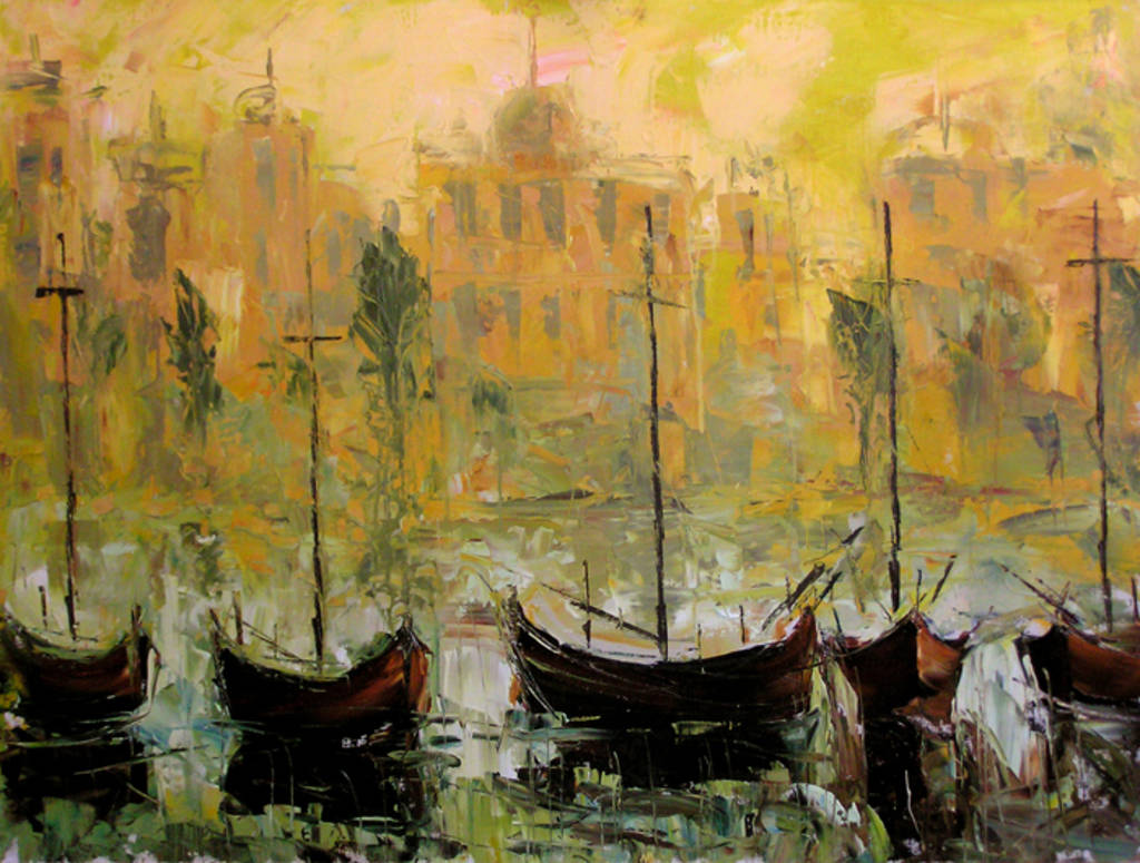 Harbor, 100x80cm, oil on canvas, 2013