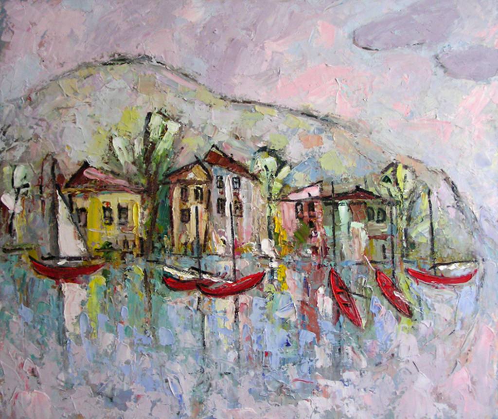 Fisher Village, 100x120cm., oil on canvas, 2007