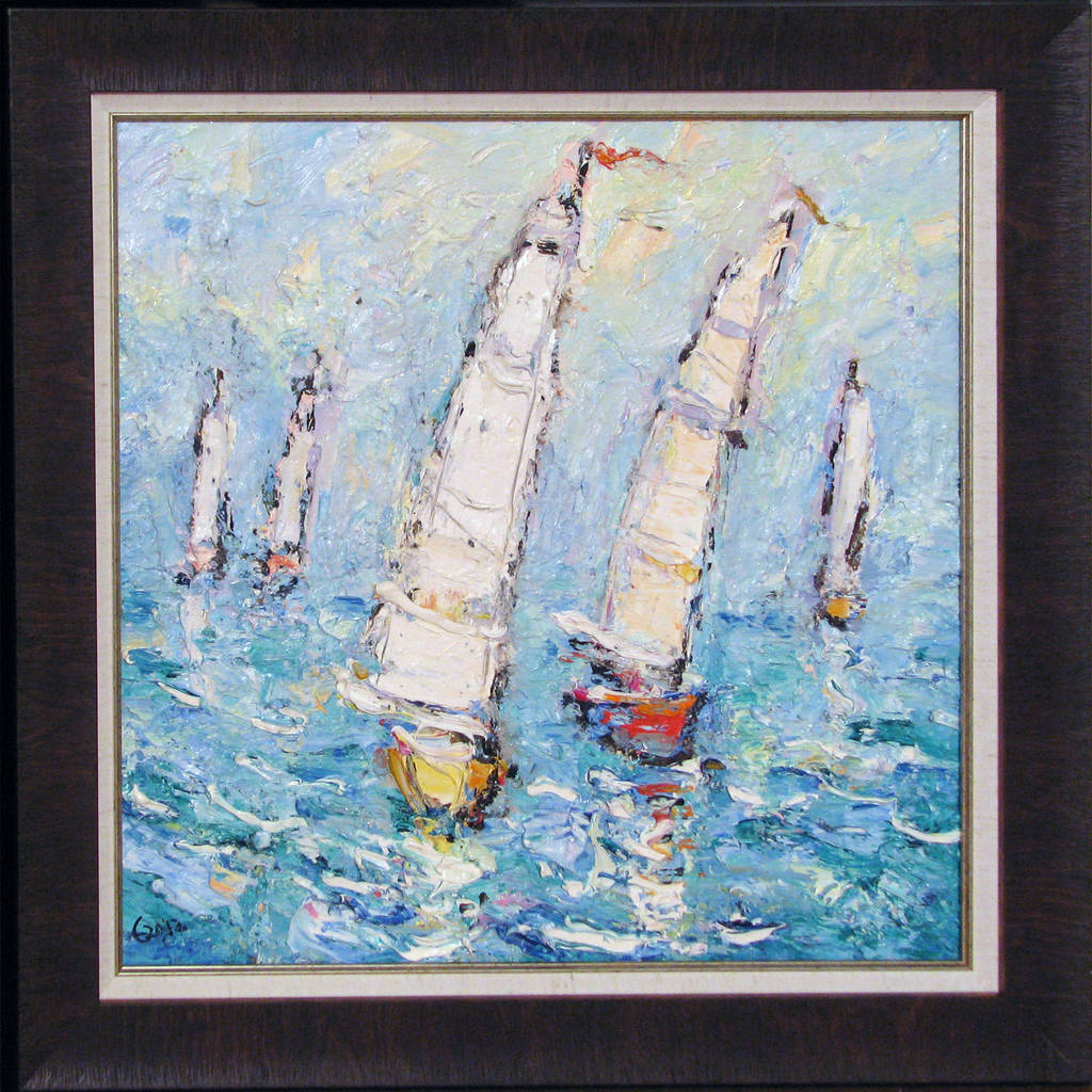 Regatta, 50x50cm, oil on canvas, 2012