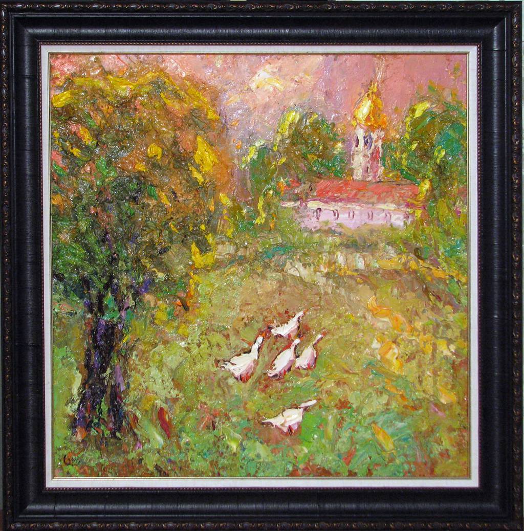 Russian Landscape, 75x75cm., oil on canvas, 2013