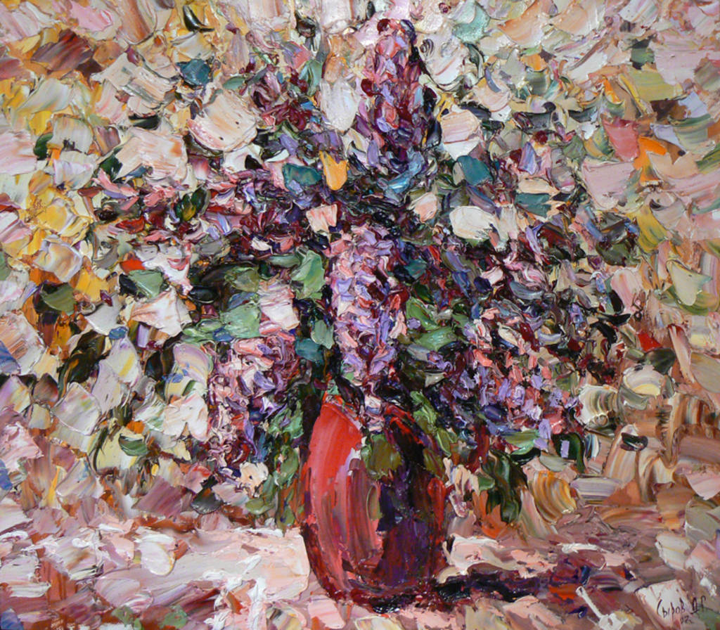 Lilacs2, 80x70cm, oil on canvas, 2013