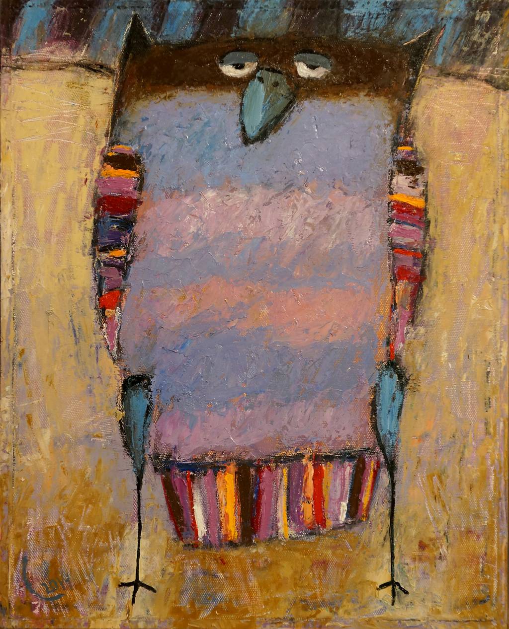 Owl, 52x42cm., oil on canvas, 2014