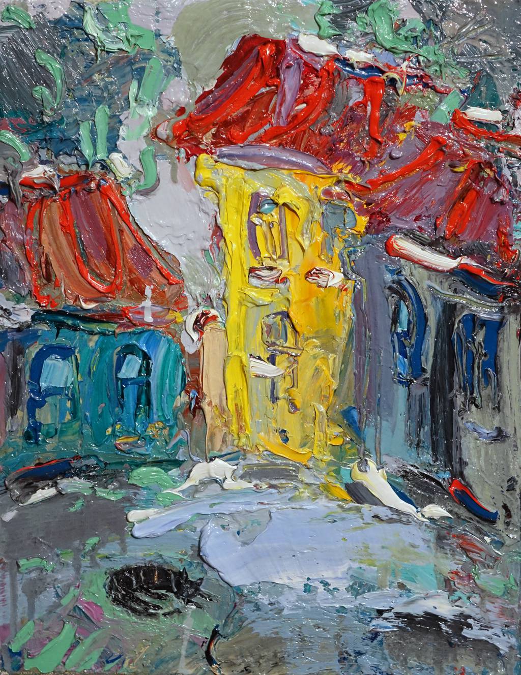 Old Town1, 40x30cm., oil on canvas, 2016