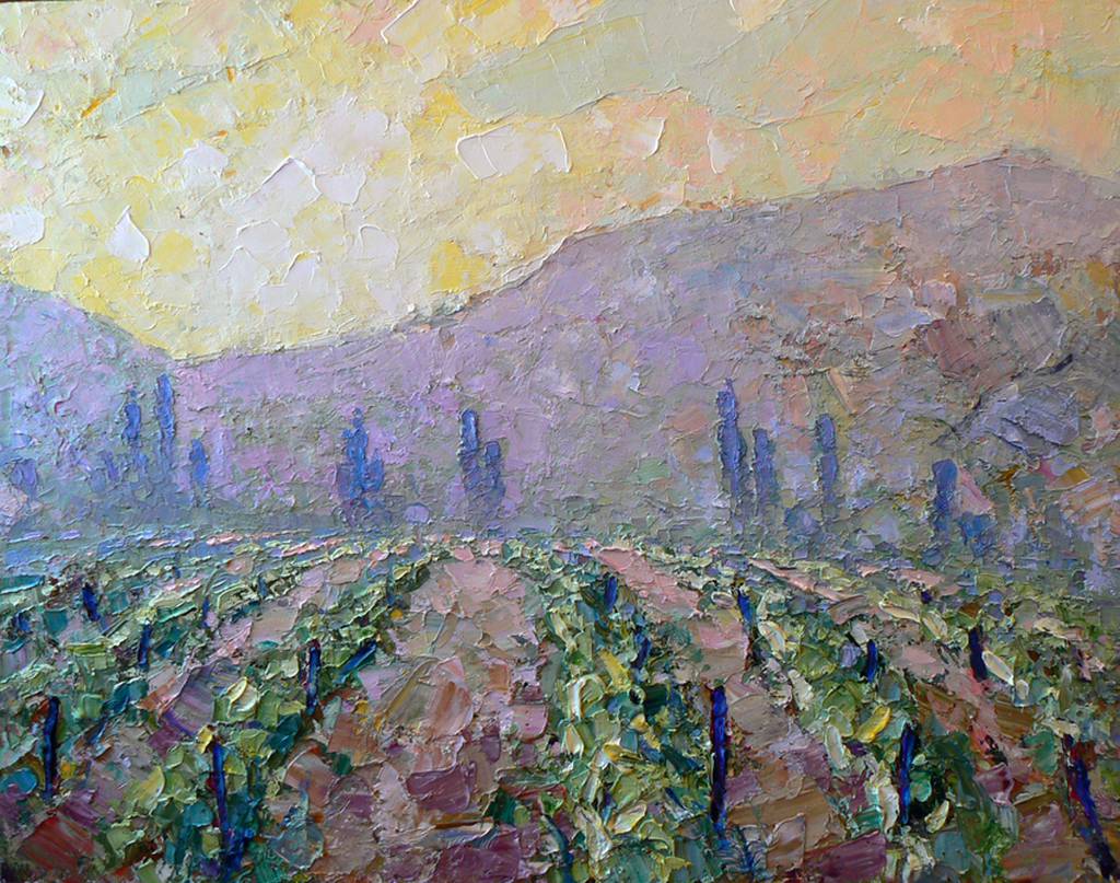 The Myskhako Vineyards, 100x70cm., oil on canvas, 2013