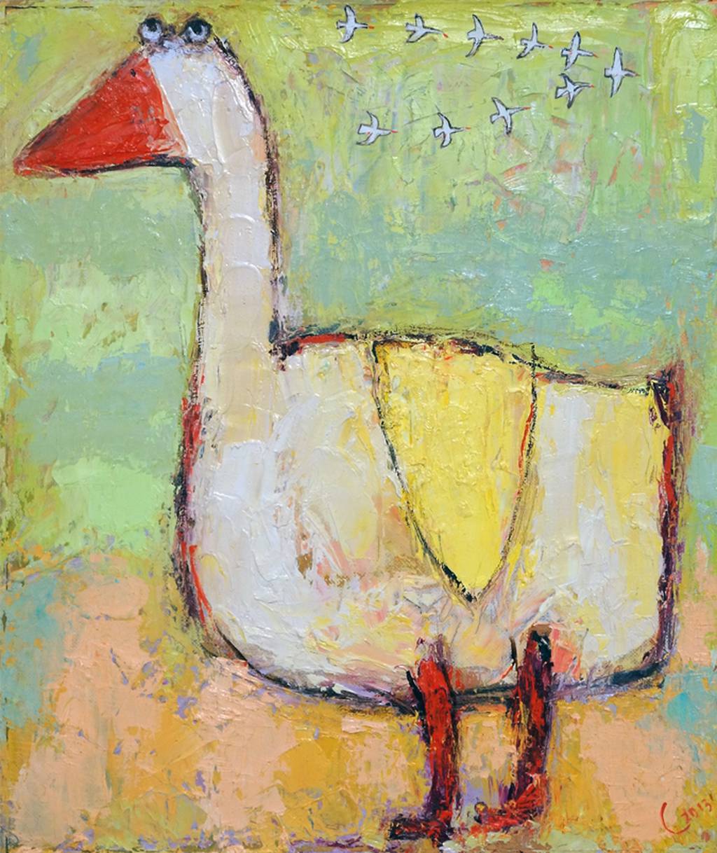 Goose, 50x40cm., oil on canvas, 2013