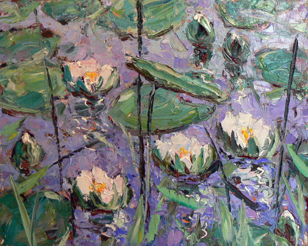 Water Lilies, 100x80cm, oil on canvas, 2012