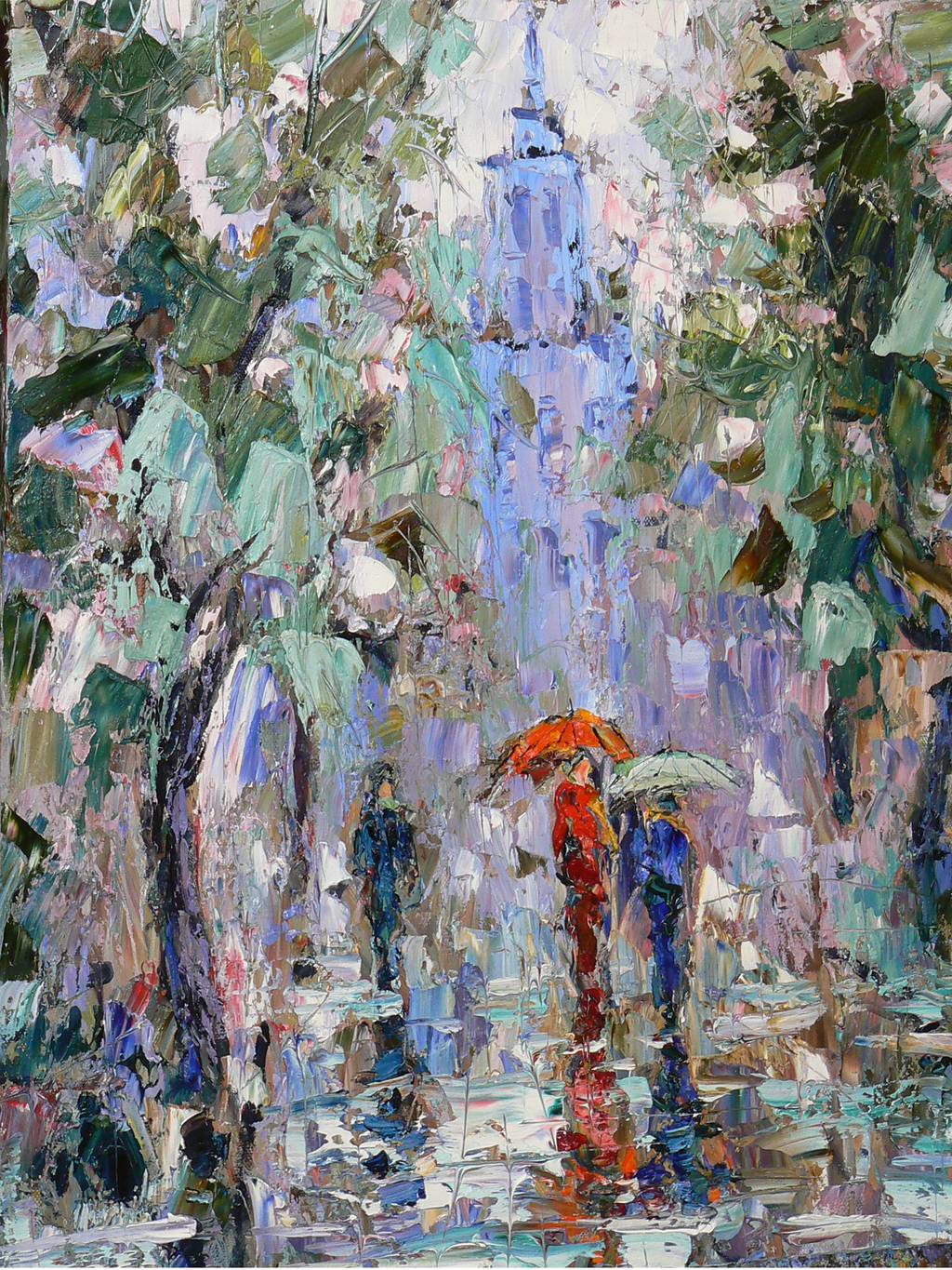 Moscow Rain, 80x60cm., oil on canvas, 2015