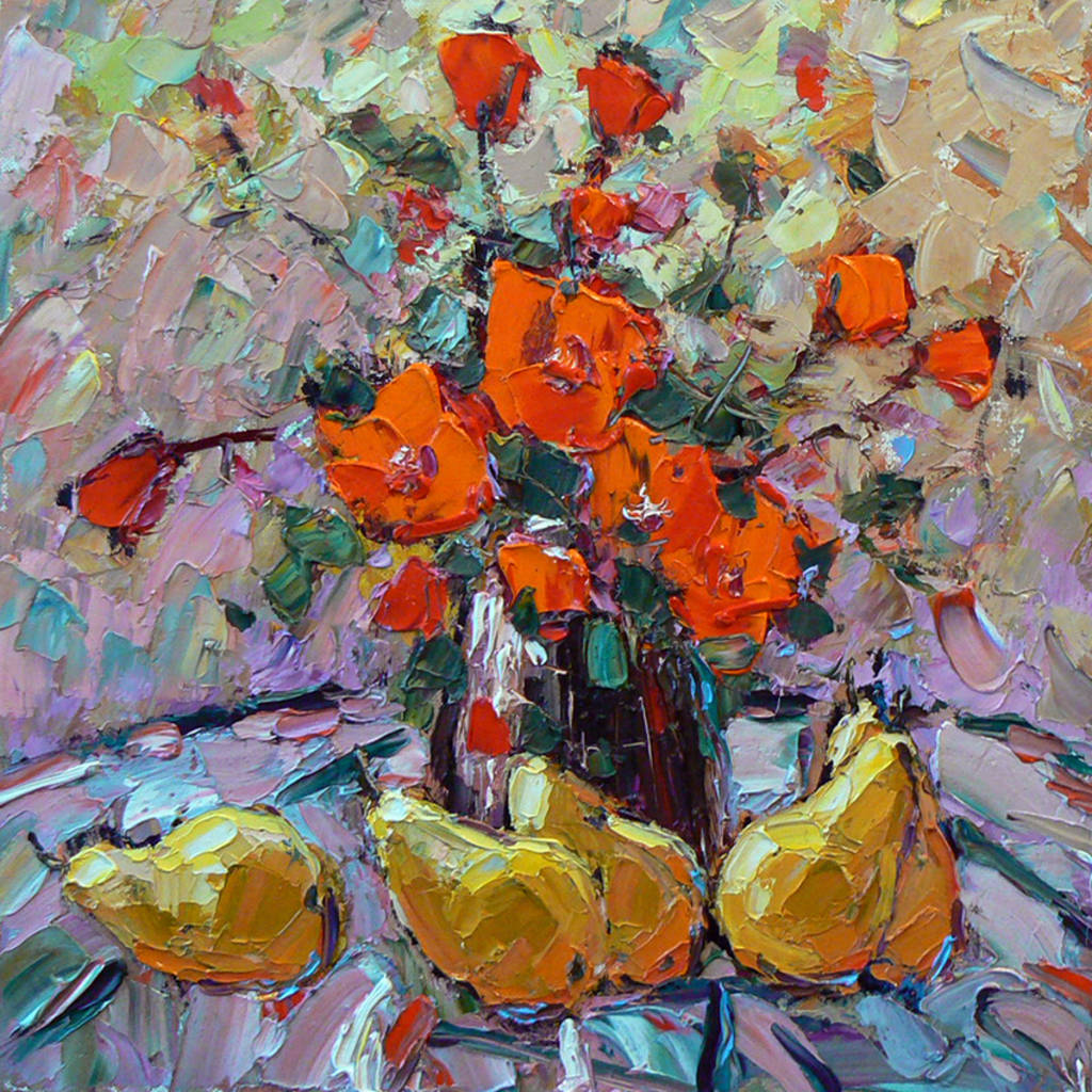 Autumn Still Life, 60x60cm, oil on canvas, 2015