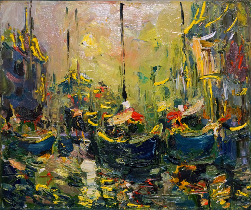 Harbor1, 60x50cm, oil on canvas, 2012