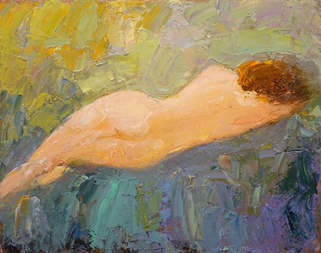 Sleeping Woman, 50x40cm, oil on canvas, 2014